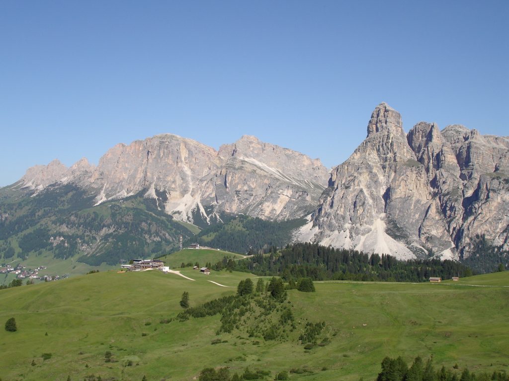 The Dolomites are located in northeastern Italy